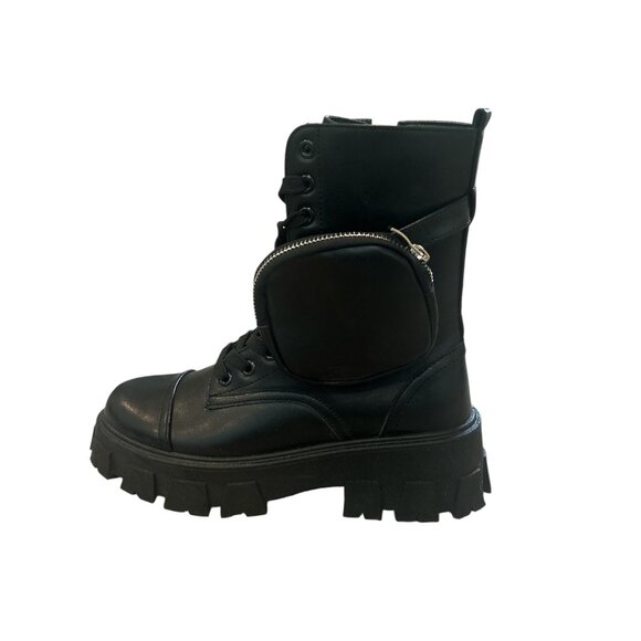 Cape Robbin Combat Boots Black Size 7 - Picture 3 of 5